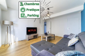 T4, Hyper Spacieux 3 chambres! PARKING Sécurisé Privé